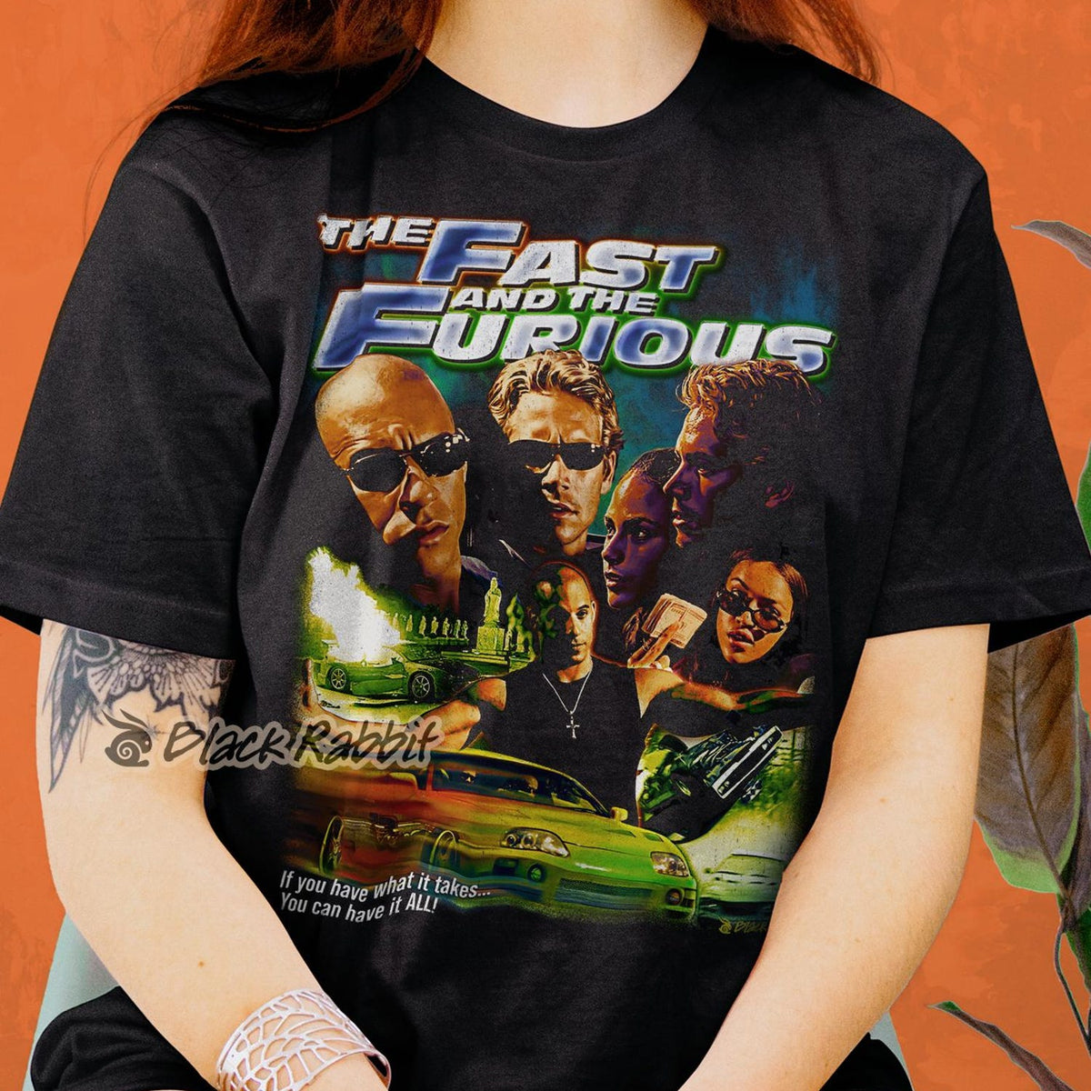 The Fast And The Furious Movie Poster Inspired Retro Unisex Classic T-Shirt'1415509258