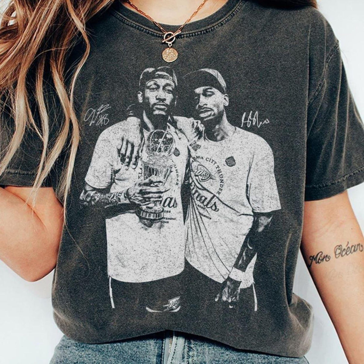 Jalen Williams Shai Gilgeous-Alexander Basketball Vintage Shirt'4420974912