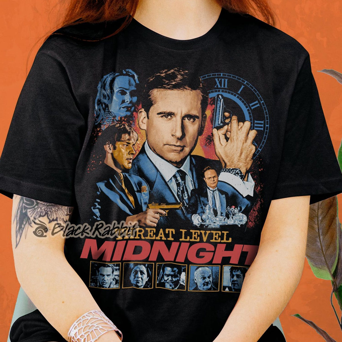The Office Threat Level Midnight Retro Vintage Unisex Classic T-Shirt'1507161608