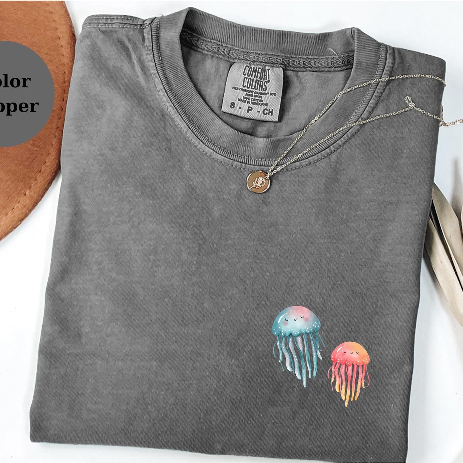 Comfort Colors Jellyfish T-Shirt: Boho Ocean Tee