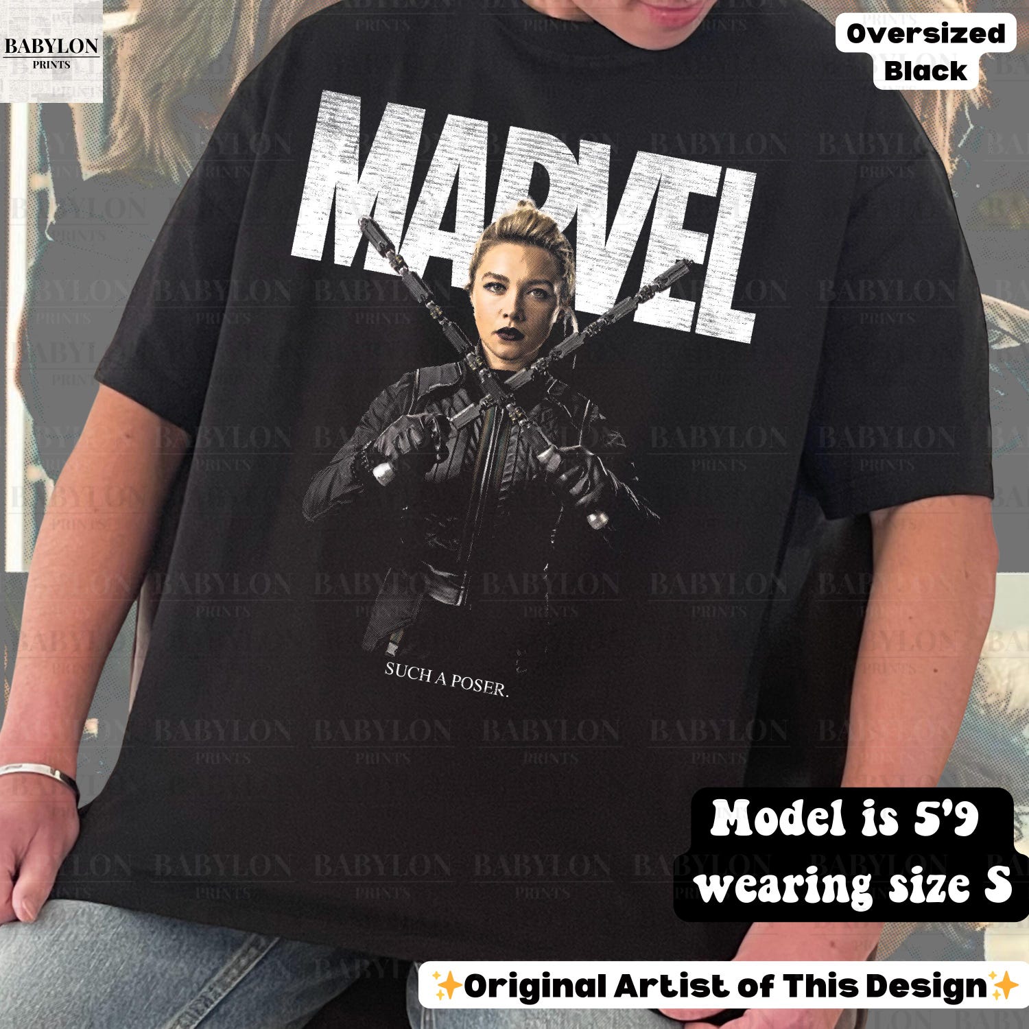 Oversized Yelena Belova Shirt Marvel Avengers Shirt Disney Thunderbolts Shirt Gift Florence Pugh Shirt Disney Marvel Avengers Campus shirt