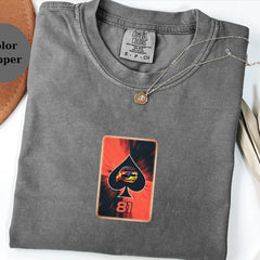 Oscar Piastri Ace Card F1 Tee, Racing Shirt, Formula 1 Fan Gift, McLaren Race Tee, Driver Helmet Top, F1 Lover Christmas Shirt