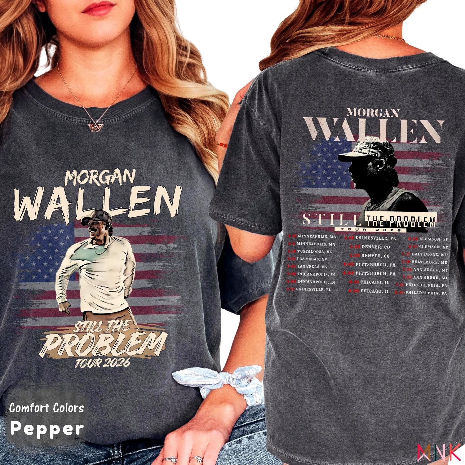 Morgan Wallen Tour Shirt 2026 Still The Problem Tee Country Concert Comfort Colors Unisex'4417781185