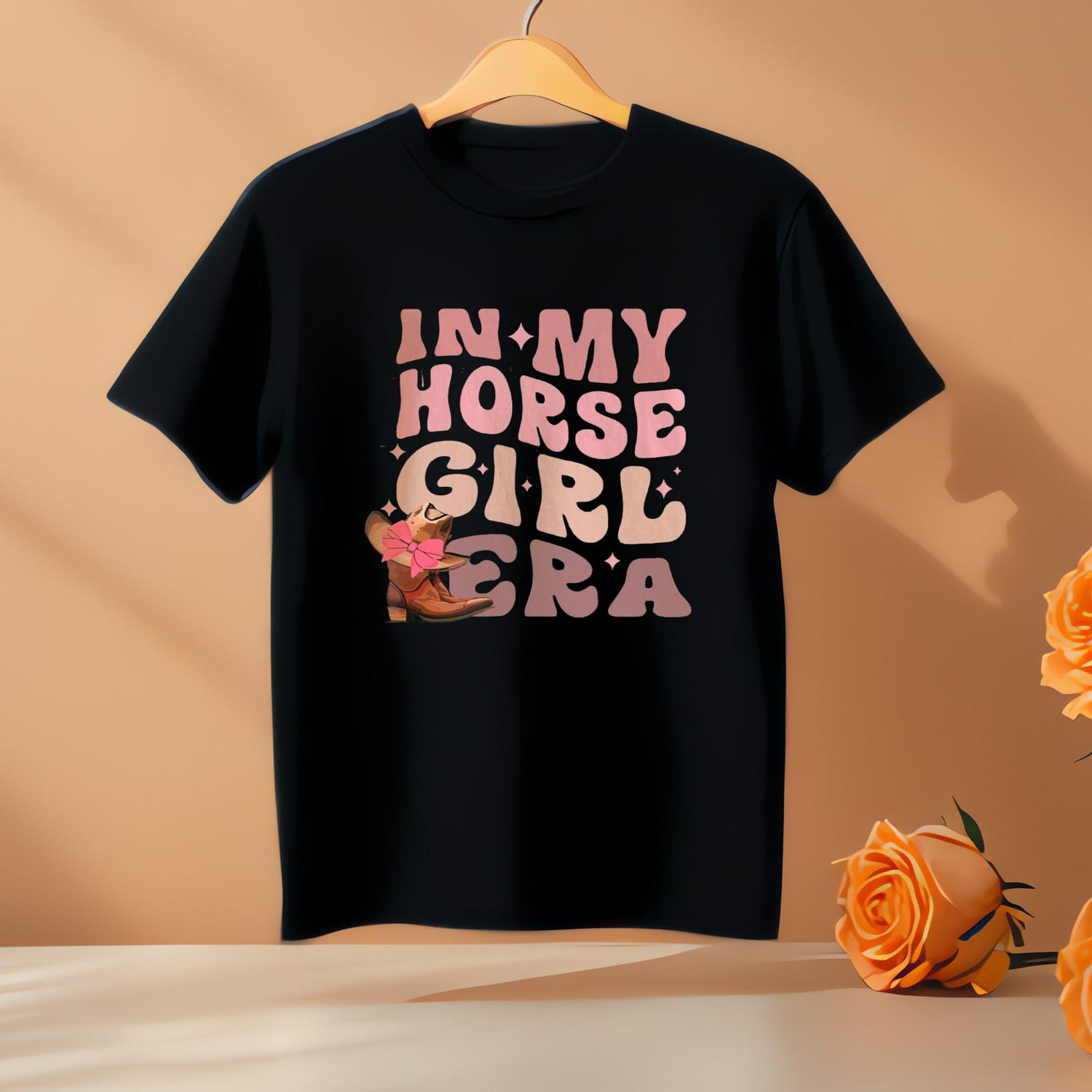 In My Horse Girl Era T-Shirt - Horse Lover Shirt  - Personalized Horse Girl Shirt - Equestrian Tee - Horse Rider Gift - Gift for Horse Lover
