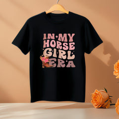 In My Horse Girl Era T-Shirt - Horse Lover Shirt  - Personalized Horse Girl Shirt - Equestrian Tee - Horse Rider Gift - Gift for Horse Lover