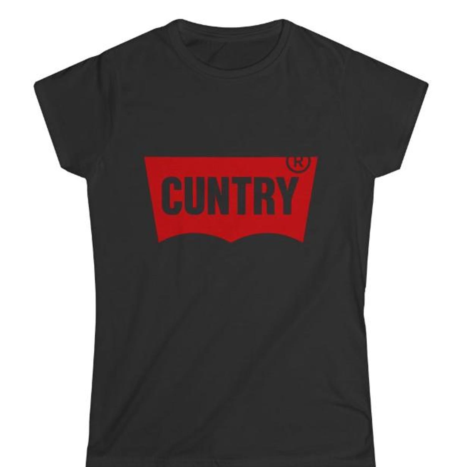 CUNTRY Graphic Tee | Bold Western Cowgirl Shirt | Funny Country Tour Top | Beyonc Cowboy Carter Inspired Merch