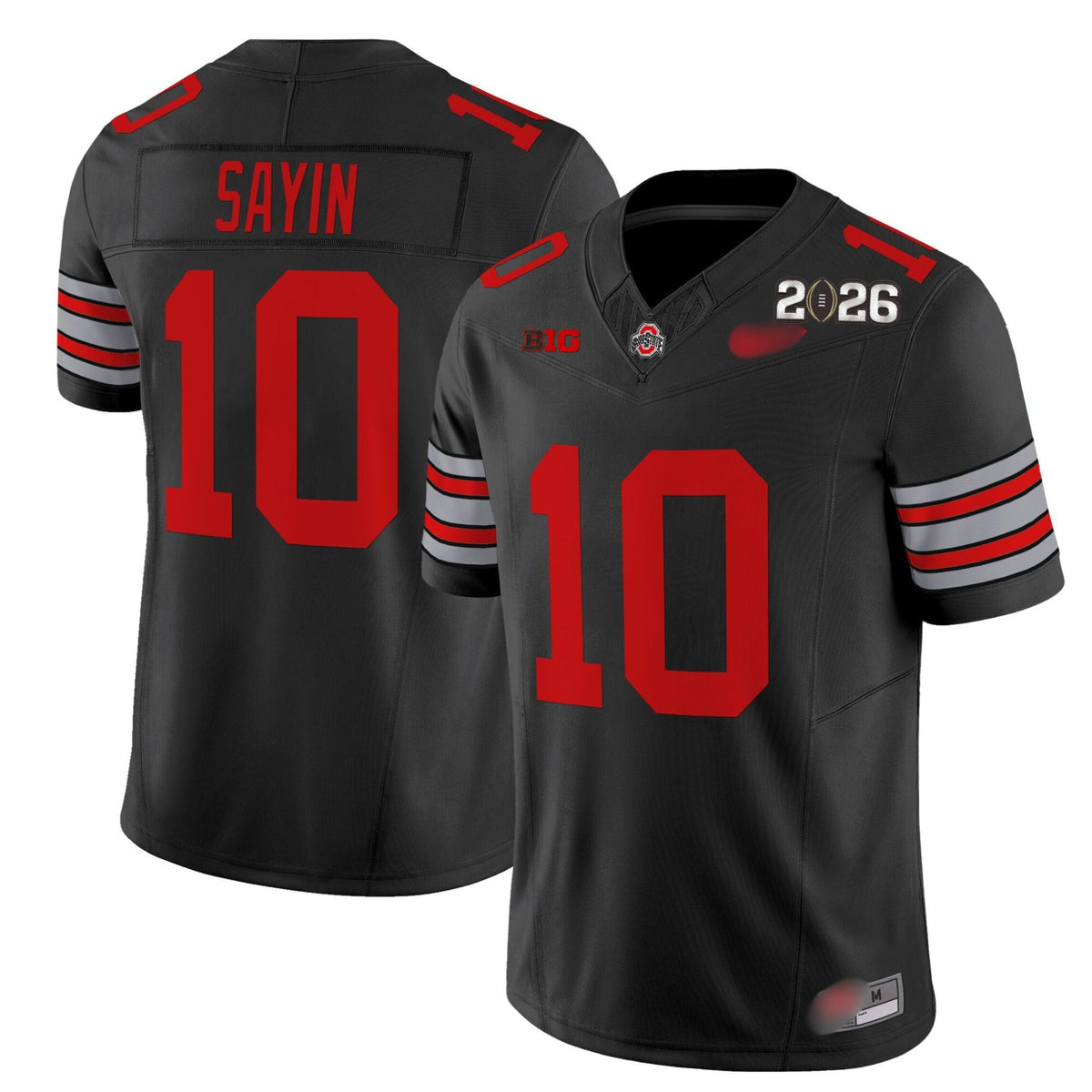 O.S Buckeyes #10 Julian Sayin ‘Heritage Stripe’ 2026 Fan Jersey