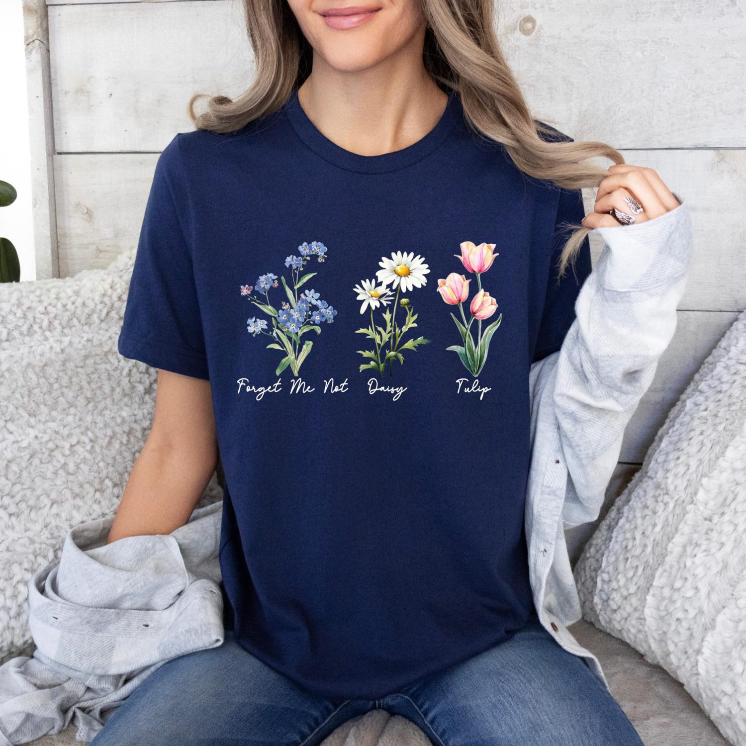 Subtle FDT T-Shirt, Anti Trump Shirt, Forget Me Not Daisy Tulip Tee, Feminist Gift, Equality Matters, Political Unrest, Subtle Tee
