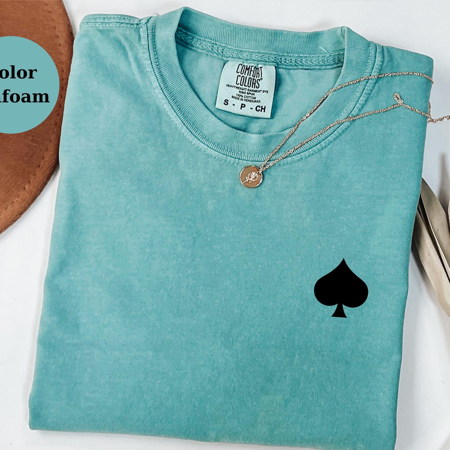 Spade Symbol T-Shirt Poker Card Tee, Minimal Playing Card Shirt, Casino Game Unisex Top