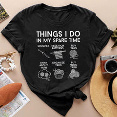 Funny Crochet T-Shirt, Crafting Mom Gift'1517146768