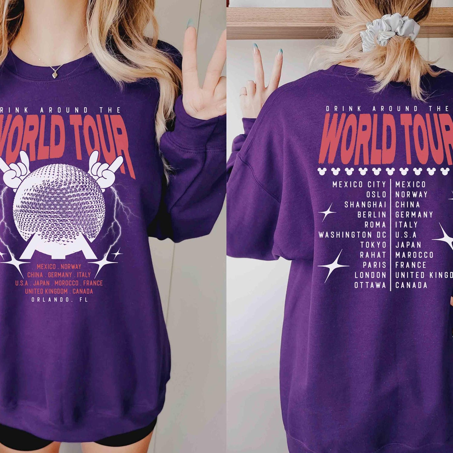 Epcot World Tour Shirt, Drink Around The World Shirt, Group Trip Shirt, Epcot World Shirt, Epcot Drink Around the World Tee'1872187107
