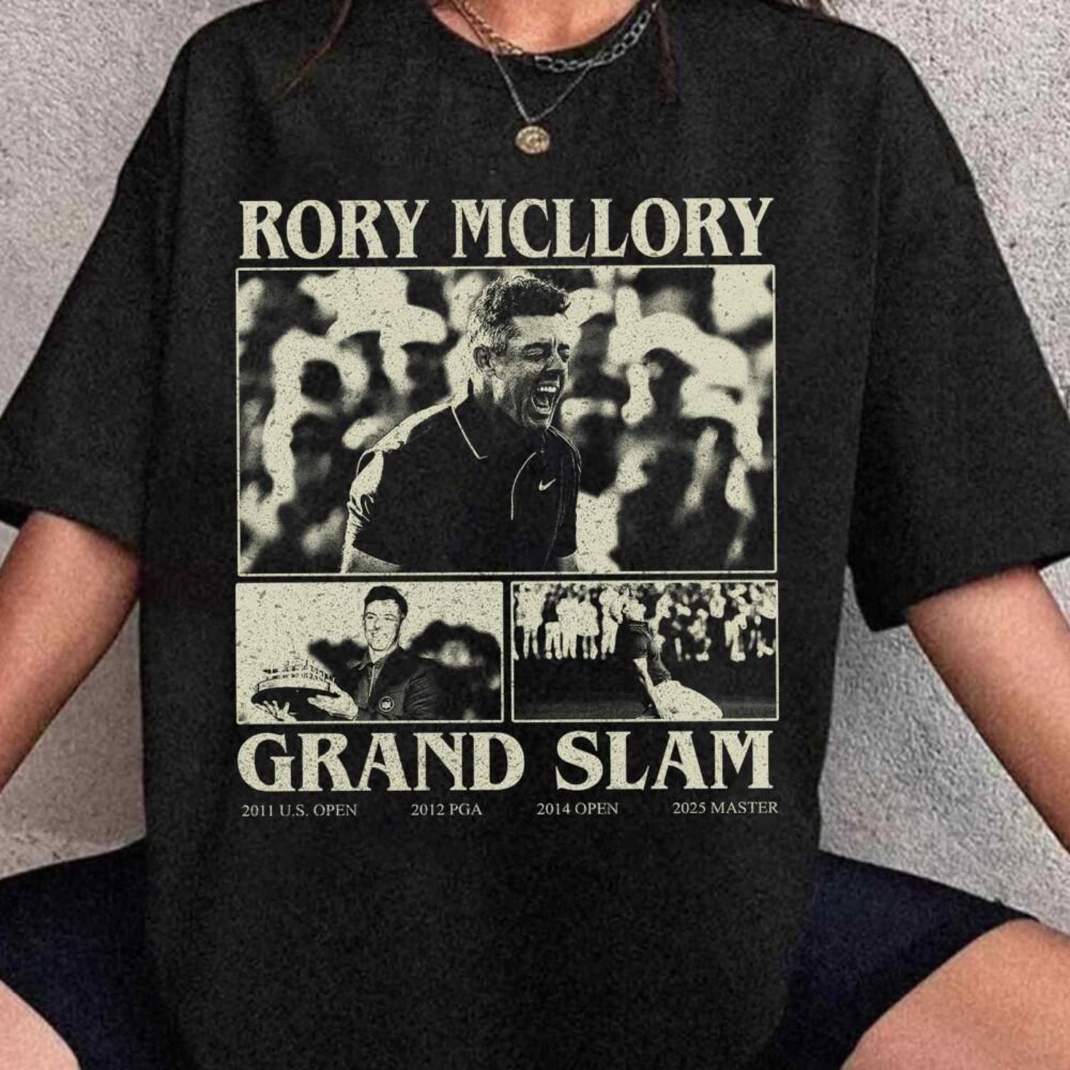 Retro Rory Mcilroy  Shirt, The Masters Tournament 2025 SweatShirt, Grand Slam Golf Club Shirt, Agusta Master Shirt, Gift For Gofler