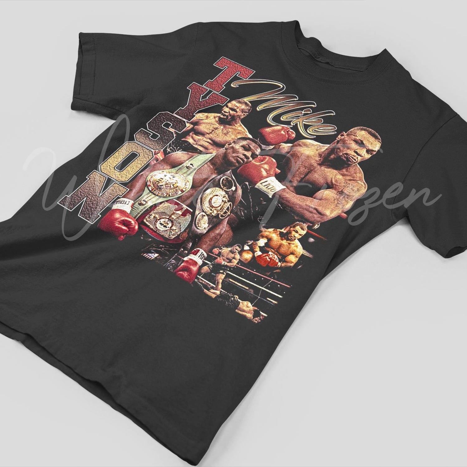 Vintage Style Mike Tyson T-Shirt: Bootleg Boxing Rap Tee'1859532004