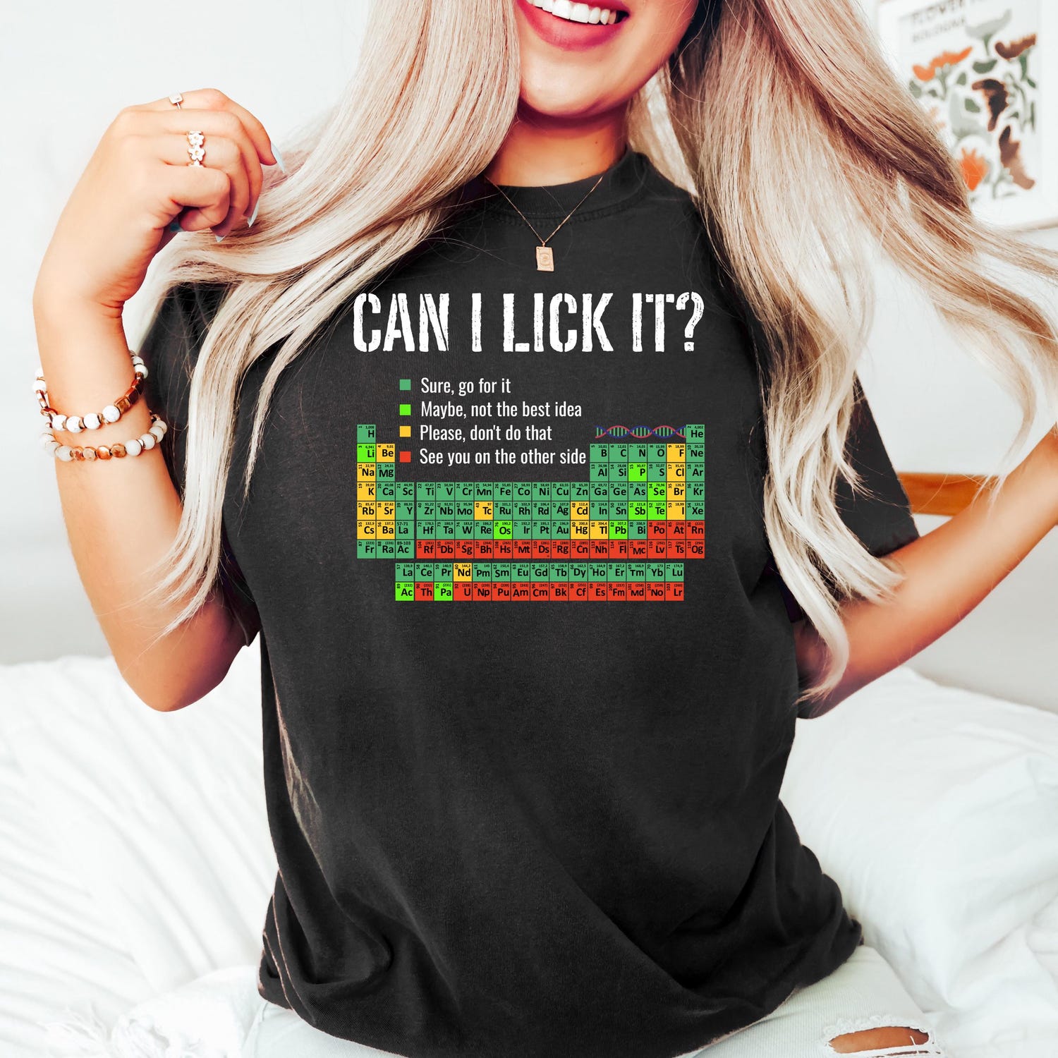 Can I Lick It Periodic Table T Shirt, periodic table shirt, chemistry teacher, chemistry shirts, funny chemistry shirt