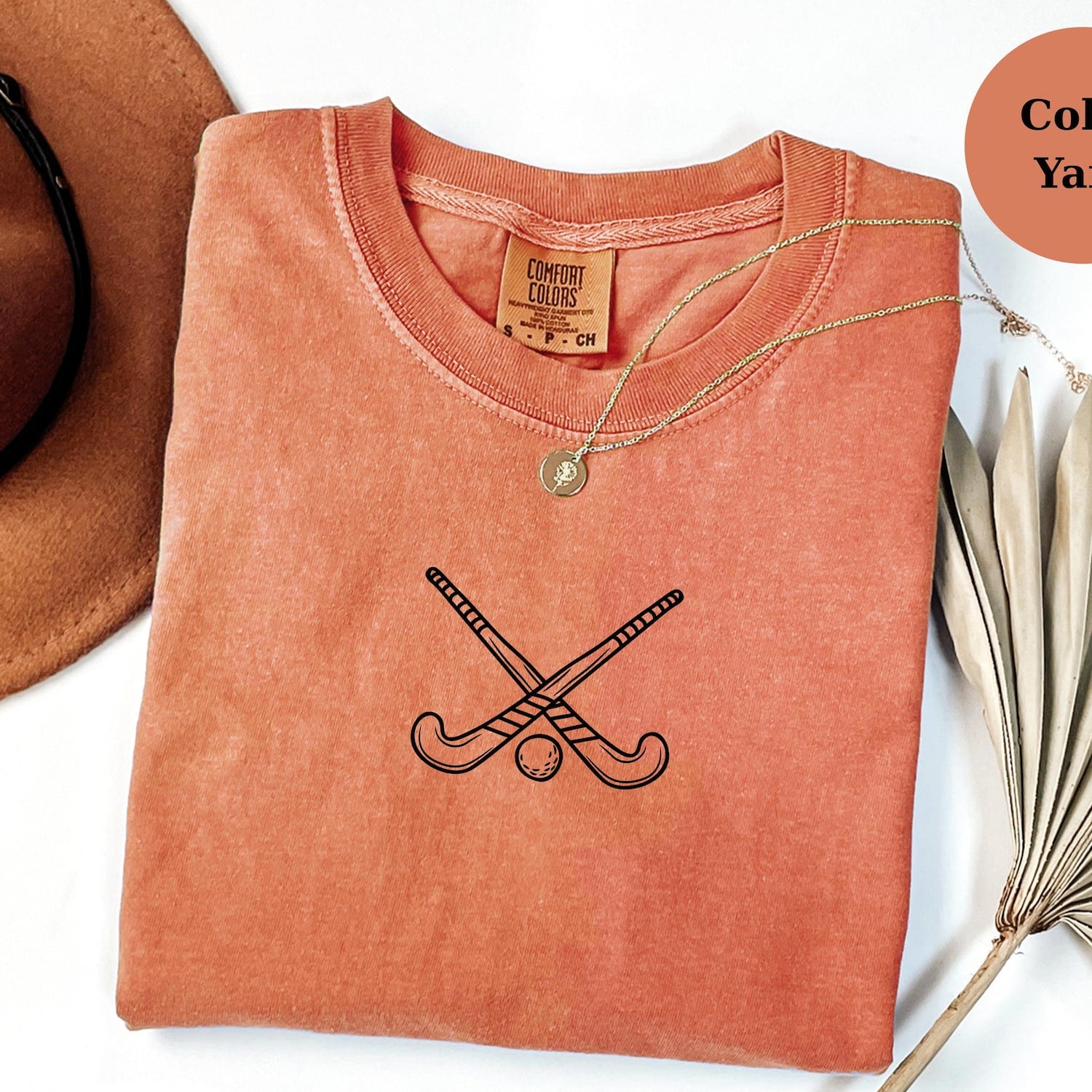 Field Hockey Sticks T-Shirt, Minimal Hockey Tee for Players & Fans