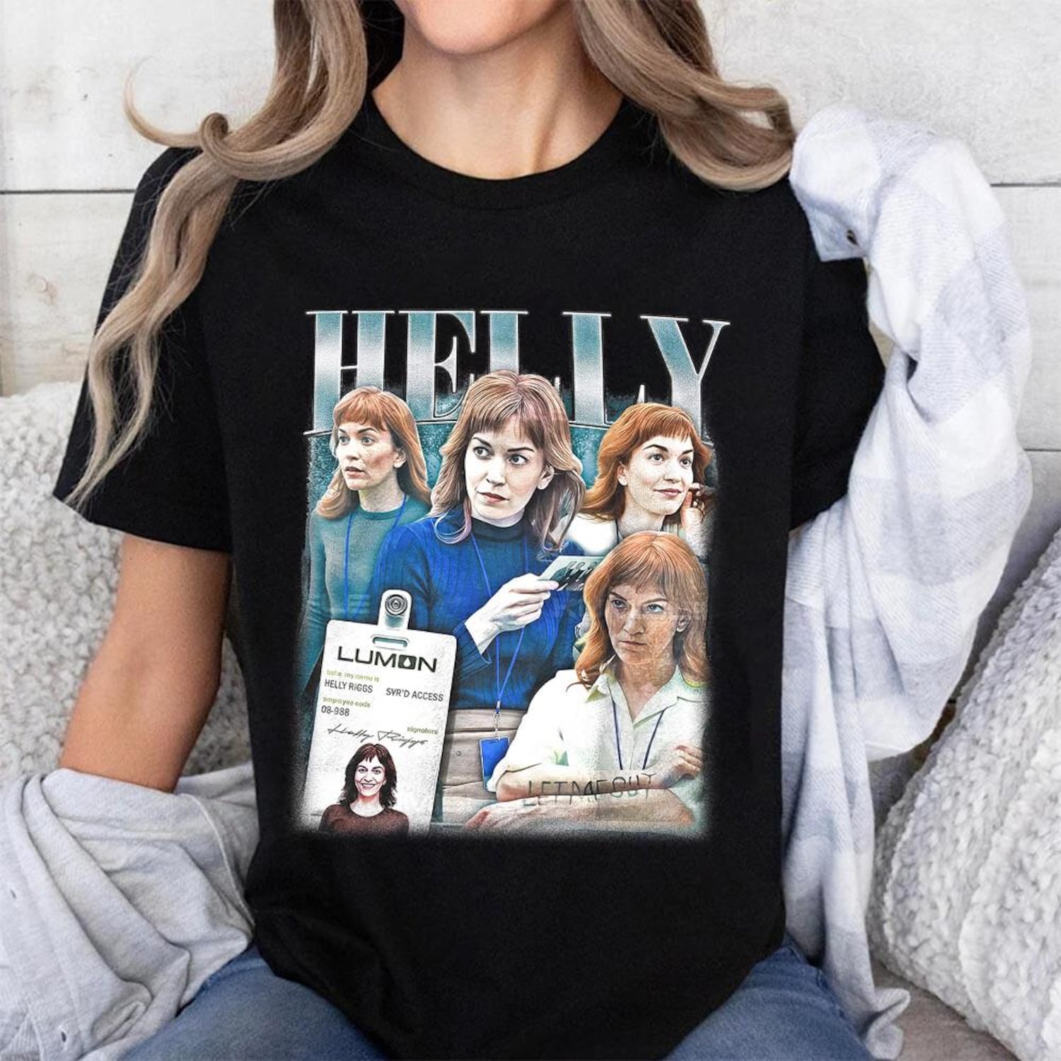 Severance Helly R Unisex Shirt, Severance Bootleg Retro Shirt, Vintage 90s Severance Lumon Thriller Show Shirt, Gift for TV Lovers 19225TK50