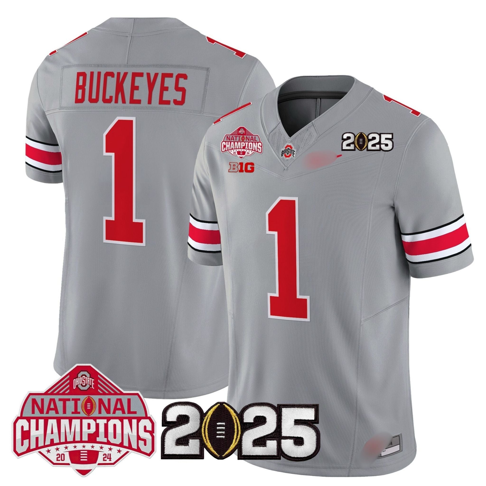 O.S Buckeyes #1 Team 2025 National Champions Patch Limited Jersey