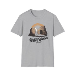 Resurrection Rolling Stones T-Shirt, He Is Risen Easter Christian Tee, Faith-Based Religious Shirt