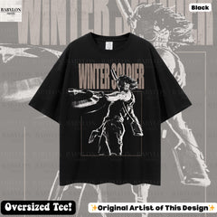 Oversized Winter Soldier Vintage Shirt, Bucky Barnes Shirt, Bucky Barnes Retro 90s Tshirt, Bucky Barnes Thunderbolts Tee Winter Soldier 1917