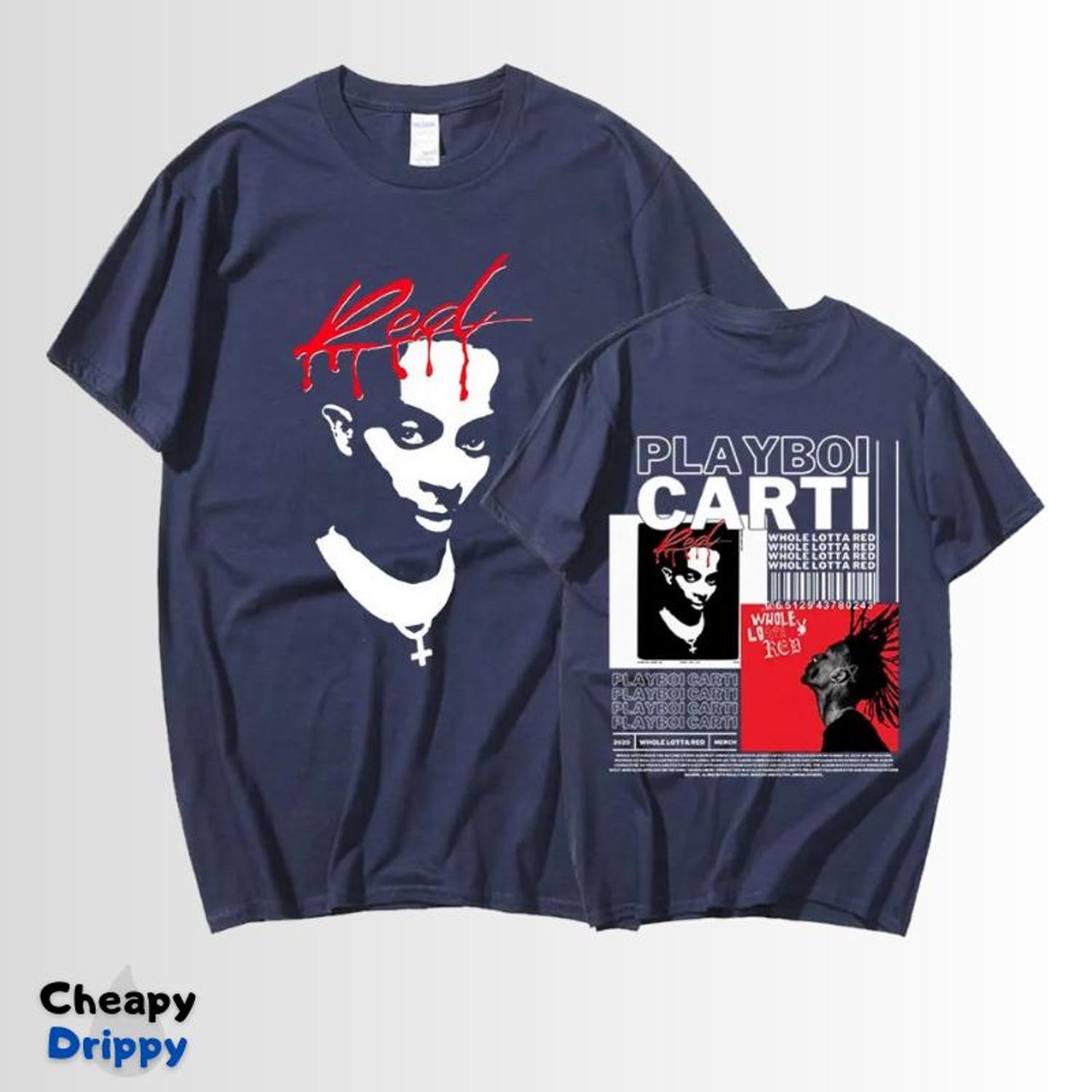 Playboi carti t-shirt Unisex | Whole  Lotta Red Rap Drip Y2K | Hip Hop Streetwear Clothing