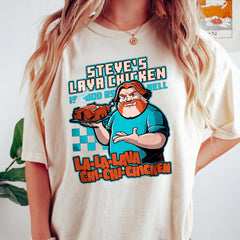 Steves Lava Chicken shirt, MineC movie shirt, Lava Chicken Miners shirt, Steve Pixel Gaming Boys Kids Game, Gift for