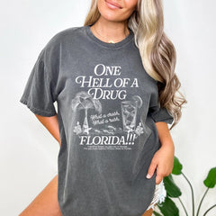 Florida!!! solid color -  Unisex Garment-Dyed T-shirt for Tortured Poets