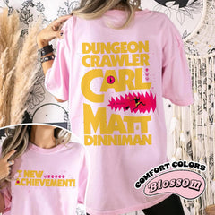 New Achievement Dungeon Crawler Carl Comfort Color T-Shirt, Gift For Reader Shirt, Fantasy Science Fiction Book Lover Donut Fan Tee