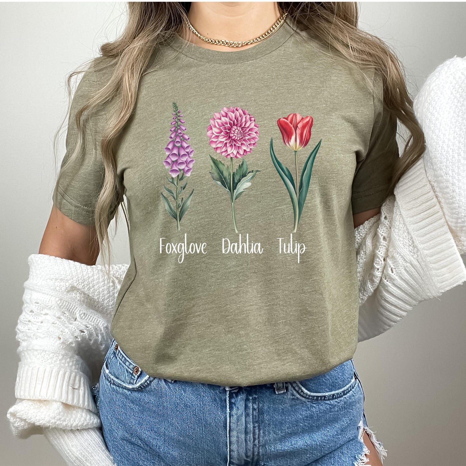 Subtle FDT Floral Tee, Fuck Donald Trump Shirt, Anti Trump F*ck MAGA,Political Feminist,Bella Canvas,Political Protest,Foxglove Daisy Tulip