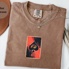 Oscar Piastri Ace Card F1 Tee, Racing Shirt, Formula 1 Fan Gift, McLaren Race Tee, Driver Helmet Top, F1 Lover Christmas Shirt