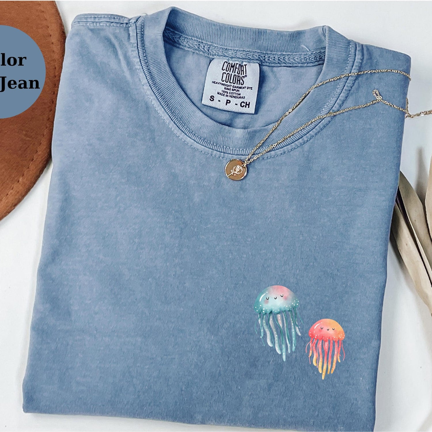 Comfort Colors Jellyfish T-Shirt: Boho Ocean Tee