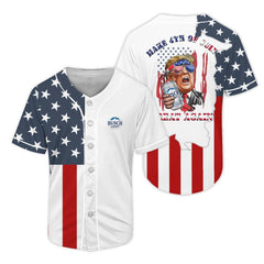 Busch Light Donald Trump Independence Day Baseball Jersey - Shirt King