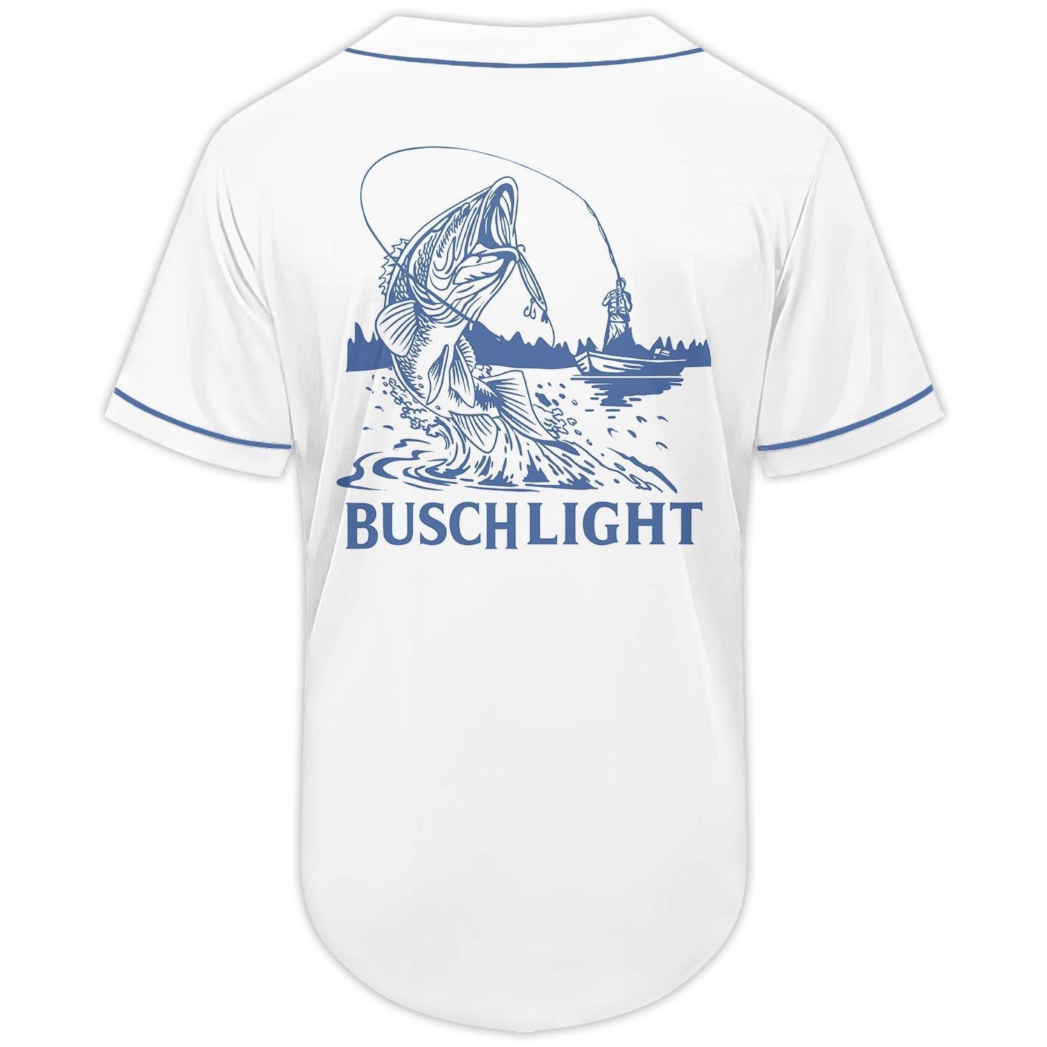 Busch Light Go Fishing Baseball Jersey - Shirt King