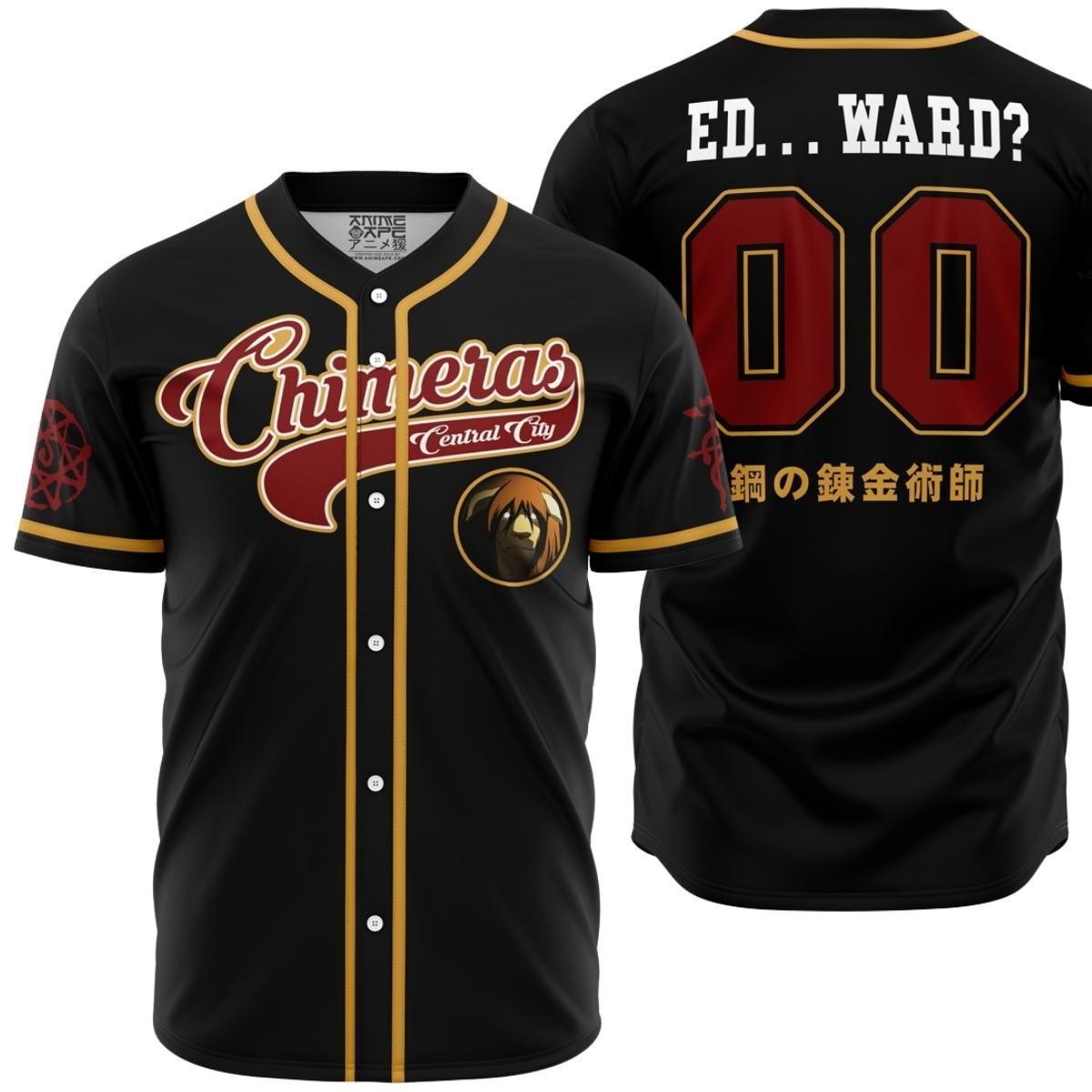 Central City Chimeras Fullmetal Alchemist Baseball Jersey