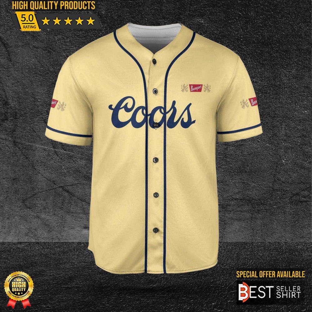 Coors Banquet Beer Logos Baseball Jersey Shirt Coors Banquet Gift - Best Seller Shirts Design In Usa - Shirt King