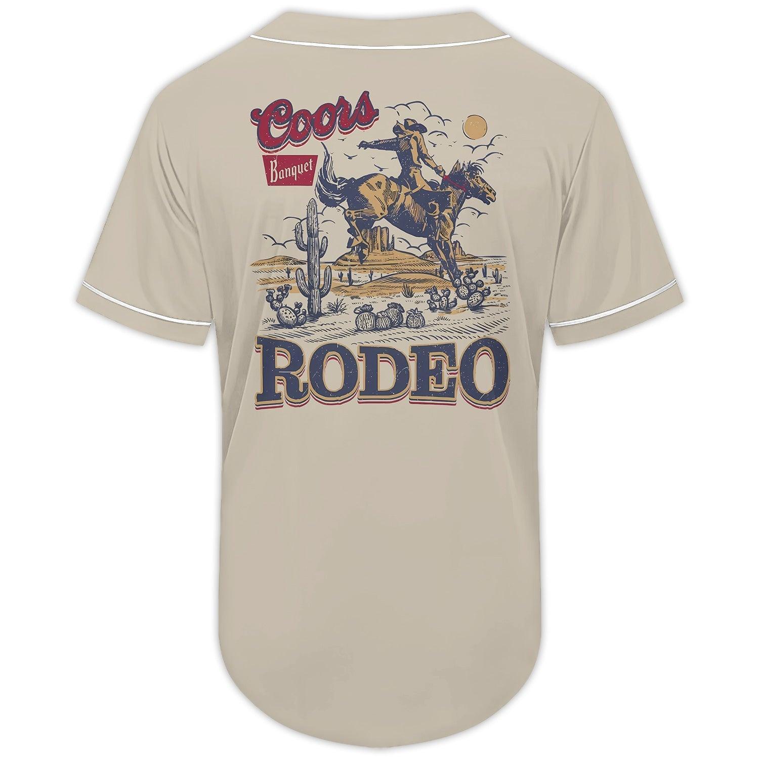 Coors Banquet Rodeo Baseball Jersey - Shirt King