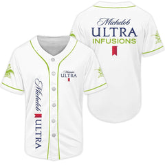 Michelob Ultra White Baseball Jersey - Shirt King