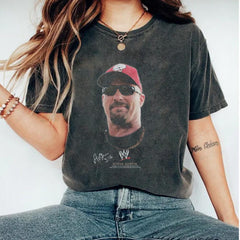 Vintage 90s Style Stone Cold Shirt,Retro Stone Cold Bootleg Tee, Vintage WWF T-shirt, Unisex Tee