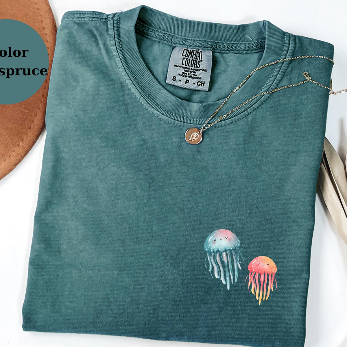 Comfort Colors Jellyfish T-Shirt: Boho Ocean Tee