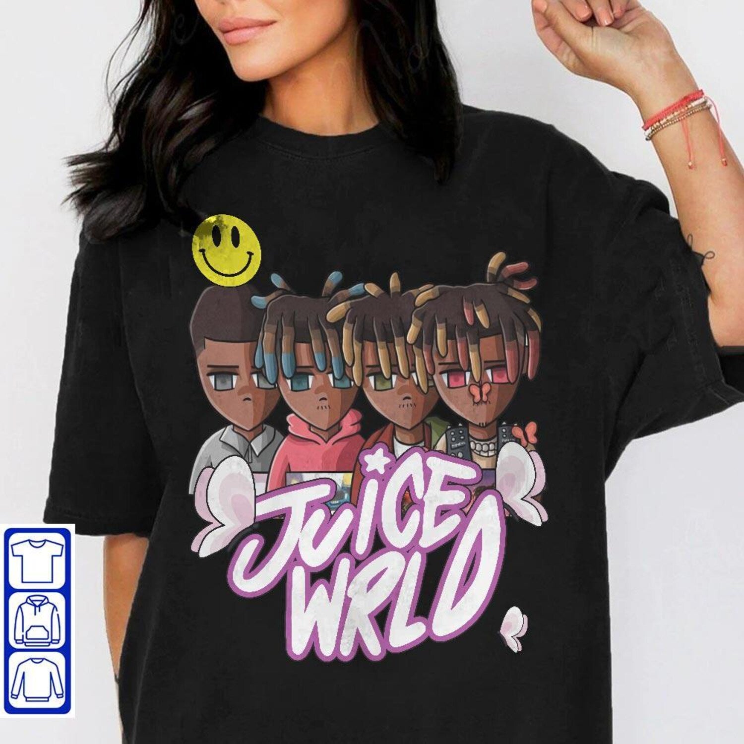 Juice Wrld Legends Never Die T-Shirt, Hip Hop Oversized Streetwear Tee, Rap Music Fan Gift, 999 Merch Graphic Shirt
