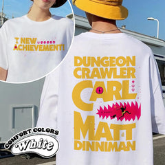 New Achievement Dungeon Crawler Carl Comfort Color T-Shirt, Gift For Reader Shirt, Fantasy Science Fiction Book Lover Donut Fan Tee