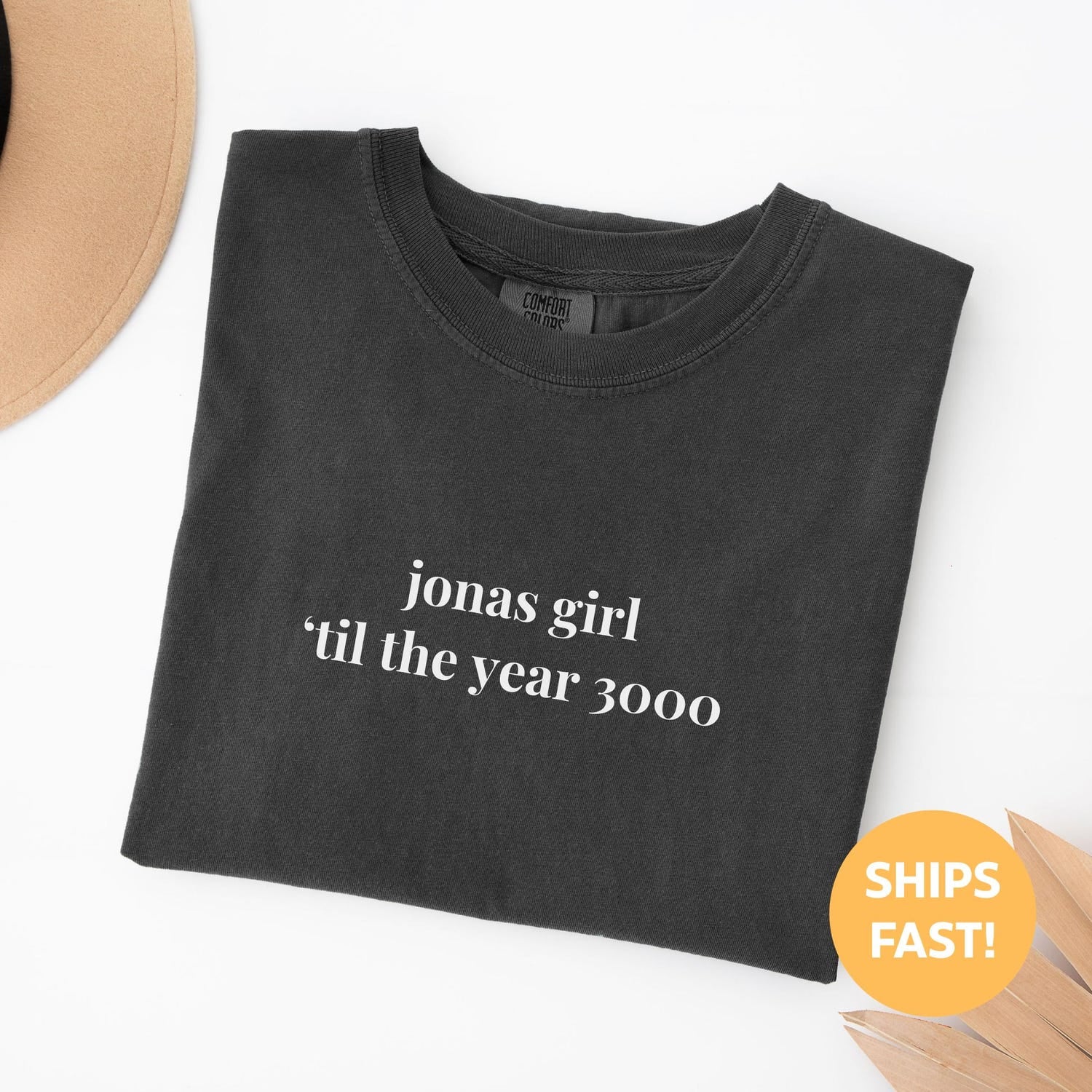 Comfort Colors Jonas Girl 'Til The Year 3000 Tee, Jonas Shirt, Funny Concert Shirt For Women, Retro Concert Merch Nick Kevin Joe