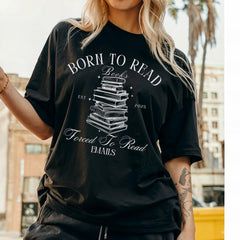 Born To Read Books Forced To Read Emails Shirt Funny Reader Book Addict Book Lover Bookish Gift Enemies To Lovers Booktok Smut Shirt Reader