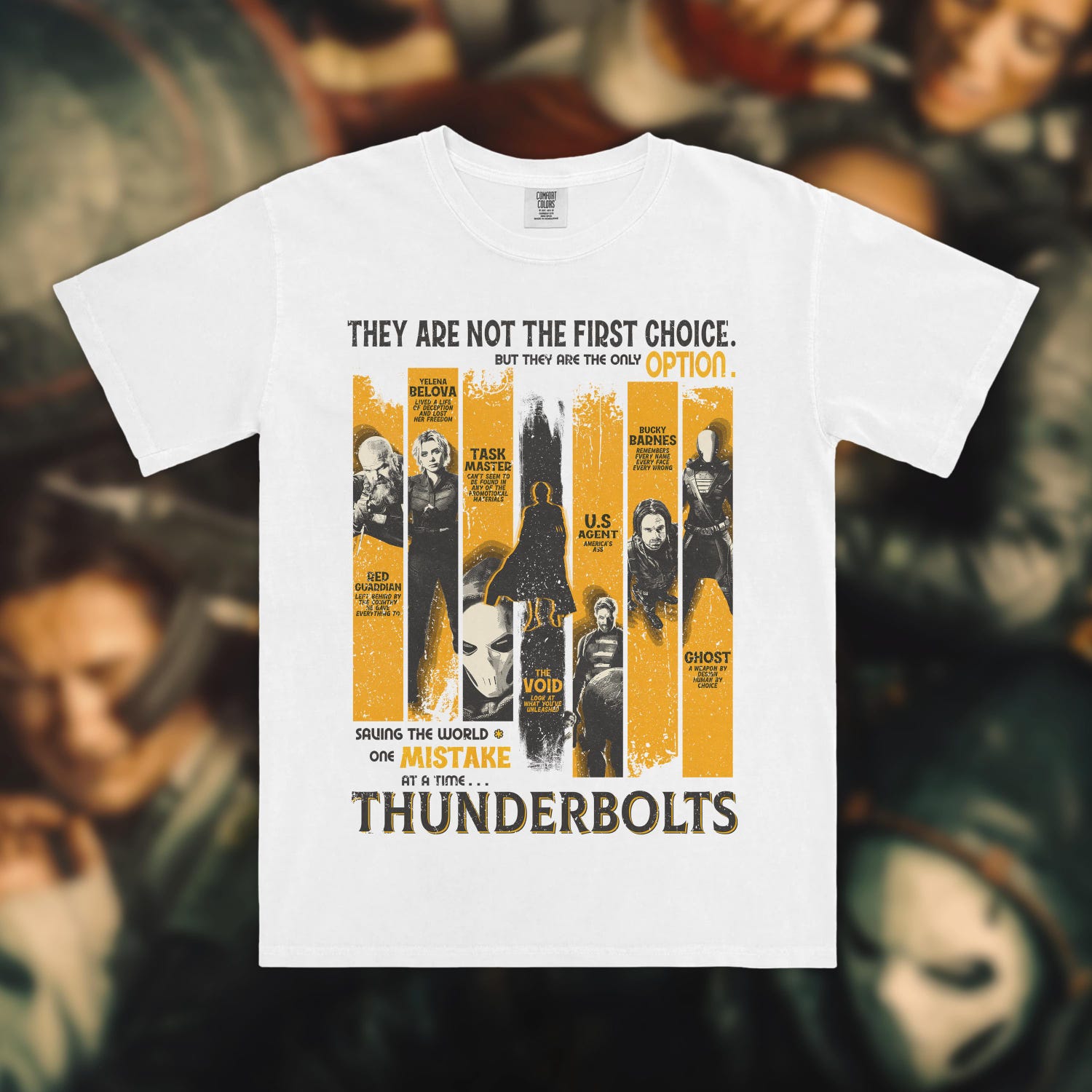 Thunderbolts Marvel Shirt, Thunderbolts Retro Design, Marvel Disney Tee, Bucky Barnes Tee, Yelena Shirt, Marvel Avengers Shirt, Thunderbolts
