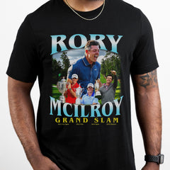 Vintage Rory McIlroy Golf Shirt, Grand Slam 6th T-Shirt, 2025 Masters Champion Rory McIlroy Shirt Gifts For Men For Women