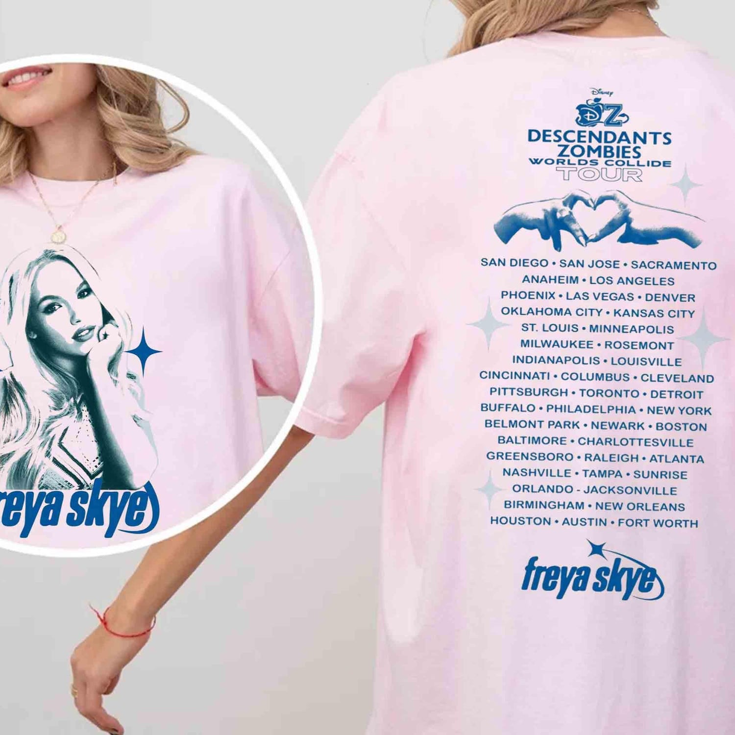 Freya Skye T-shirt, Descendants Zombies Worlds Collide Tour, The Rise Of Red Tee, Descendants Concert, Summer Music Festival 2025'4332115411