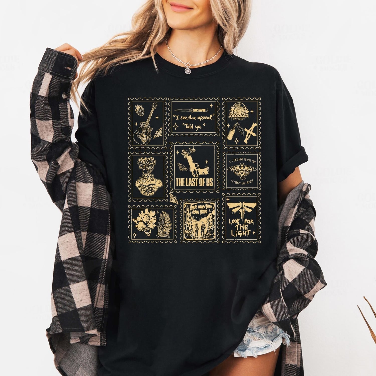 The Last Of Us Movie Doodle Art Shirt, The Last of Us Shirt, Ellie And Joel Shirt, Joel Miller Game Shirt, Gift For Him or Her