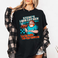 Steves Lava Chicken shirt, MineC movie shirt, Lava Chicken Miners shirt, Steve Pixel Gaming Boys Kids Game, Gift for