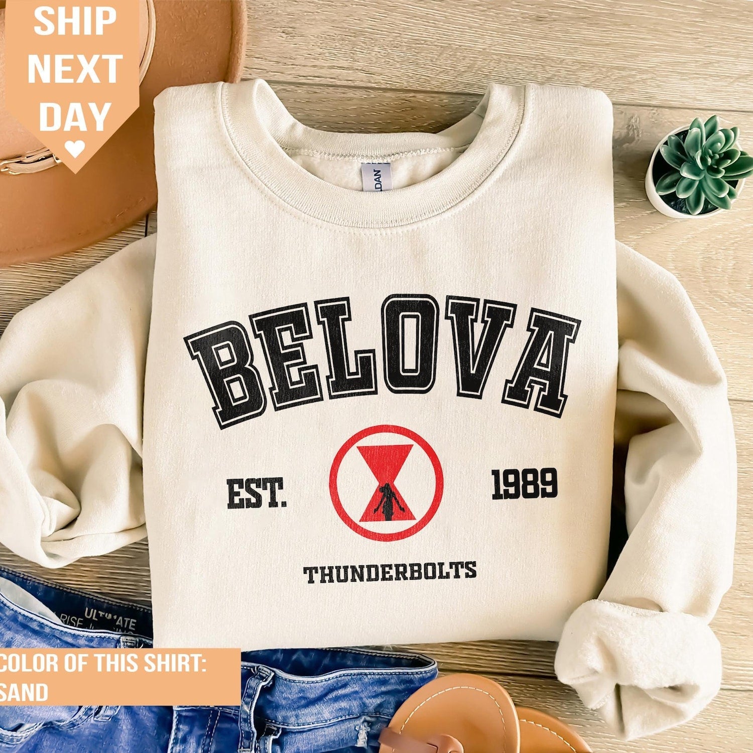 Belova 1989 T-shirt, Black Widow Thunderbolts, MCU, Avengers T-shirt, Yelena Belova Thunderbolt T-shirt, MCU, Thunderbolts Fan Gifts
