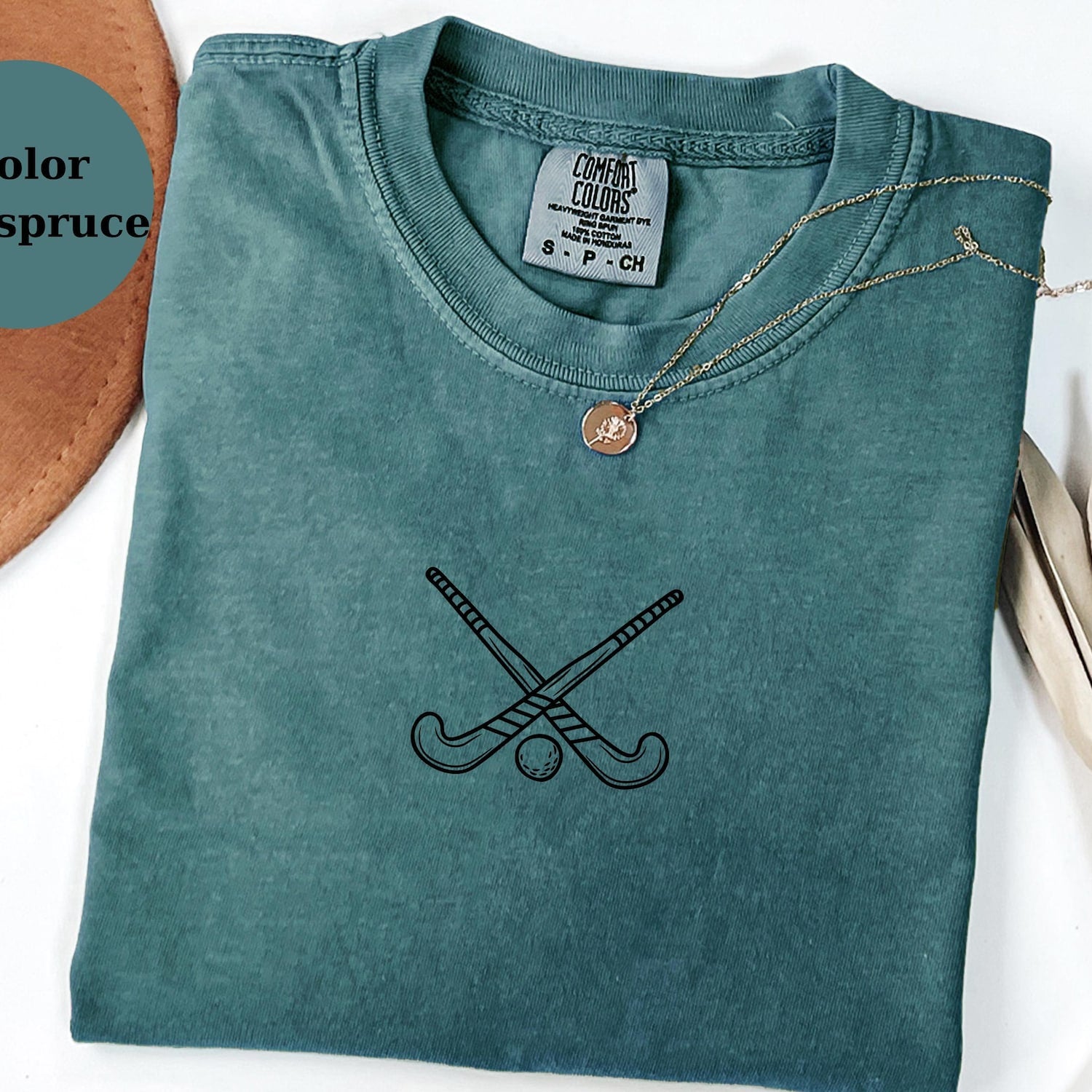 Field Hockey Sticks T-Shirt, Minimal Hockey Tee for Players & Fans