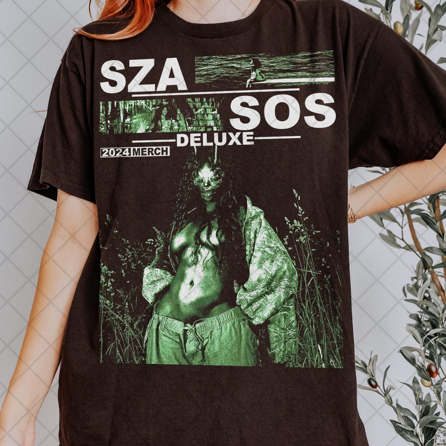 Retro 90's SZA Sos Deluxe Homage T-Shirt, SZA Deluxe Brutalism Fan Tee Graphic T-Shirt, Gift For Women and Man Unisex T-Shirt